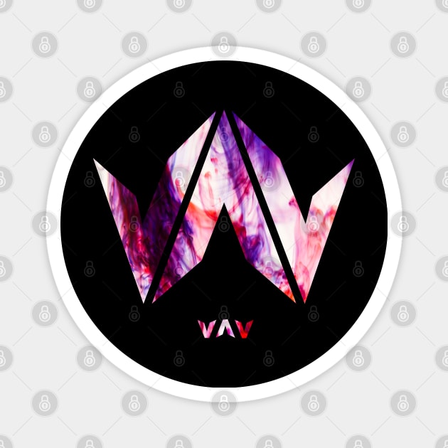 VAV Logo Abstract Magnet by hallyupunch